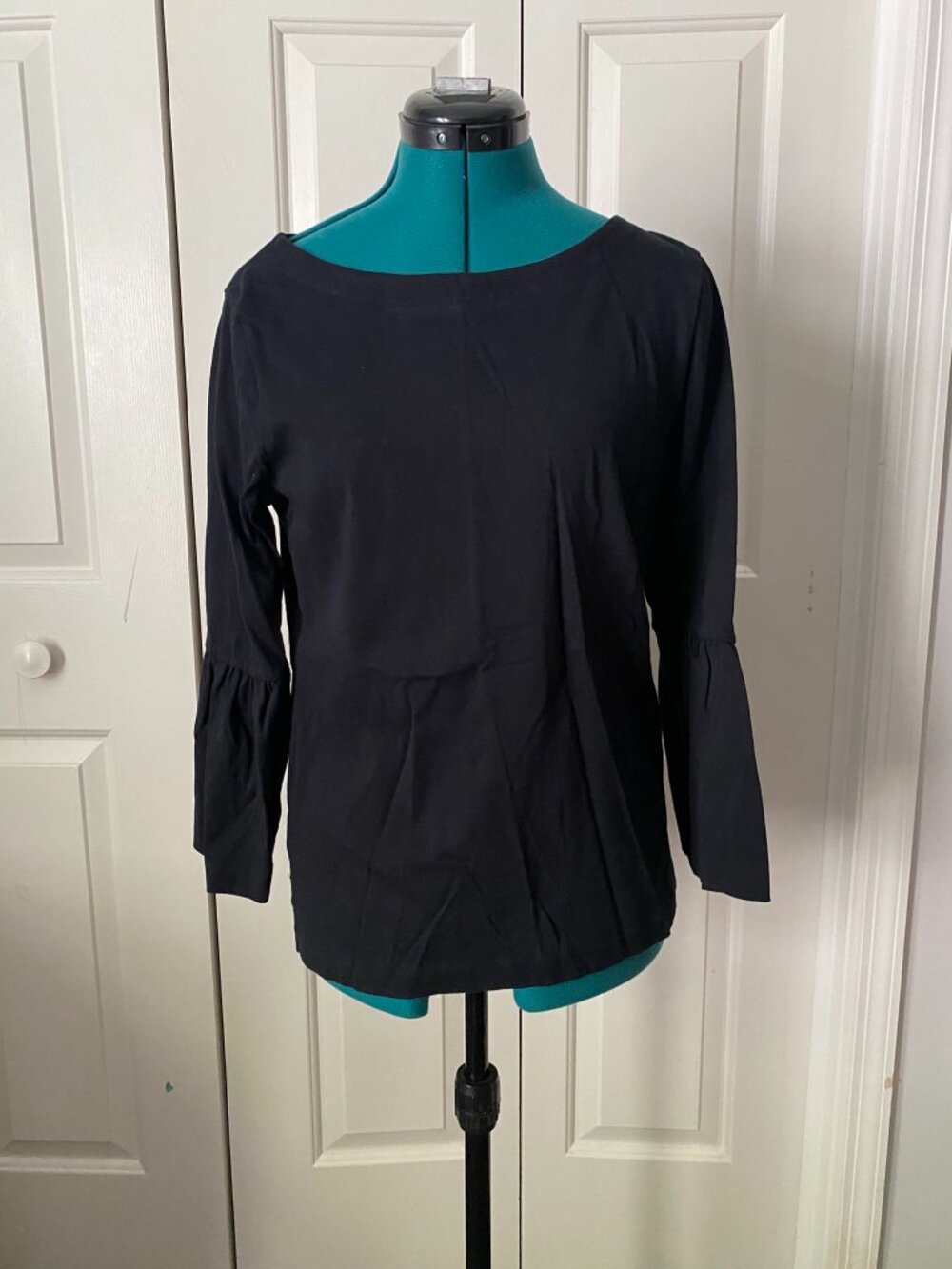 J. Crew Cotton Top with Statement Sleeves